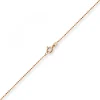 1mm Kugelkette diamantiert Kette Goldkette Halskette aus 750 Gold Rotgold, 38cm