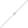 1mm Kugelkette diamantiert Kette Goldkette Halskette aus 750 Gold Weißgold, 50cm