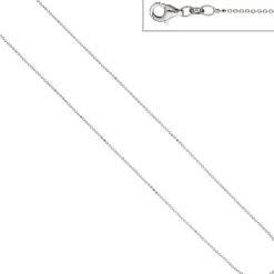 1,2mm Kugelkette diamantiert Kette Halskette Collier aus 925 Silber, 38cm