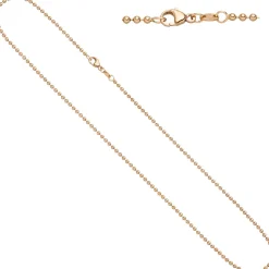 2,0mm Kugelkette Gold Halskette Collier Goldkette 585 Gold Rotgold 42cm