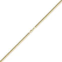 4mm Kugelkette Halskette Collier aus 585 Gold Gelbgold glatt glänzend 45cm