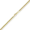 3mm Kugelkette Halskette Collier aus 585 Gold Gelbgold glatt glänzend 45cm