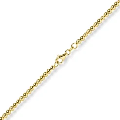3mm Kugelkette Halskette Collier aus 585 Gold Gelbgold glatt glänzend 45cm