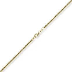 2,2mm Kugelkette Halskette Collier aus 585 Gold Gelbgold glatt poliert 50cm