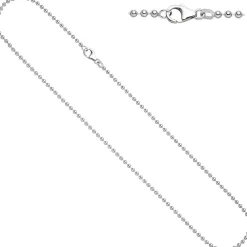 2,5mm Kugelkette Kette Collier Halskette aus echtem 925 Silber 60cm