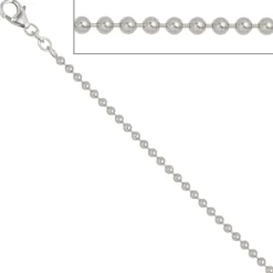 2,5mm Kugelkette Kette Collier Halskette aus echtem 925 Silber 60cm