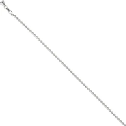 2mm Kugelkette Kette Halskette Collier Halsschmuck aus echtem 925 Silber, 50cm