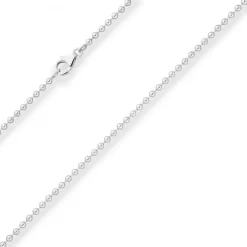 2,5mm Kugelkette Silberkette Collier Halskette aus 925 Silber 80cm