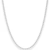 2,5mm Kugelkette Silberkette Collier Halskette aus 925 Silber rhodiniert 60cm