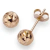 6mm Kugel Ohrstecker Stecker Ohrschmuck 585 Gold Rotgold diamantiert