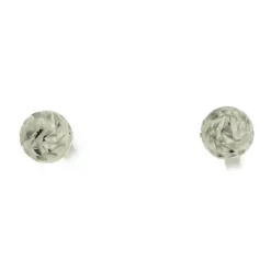 6mm Kugel Ohrstecker Stecker Ohrschmuck 750 Gold Weißgold diamantiert