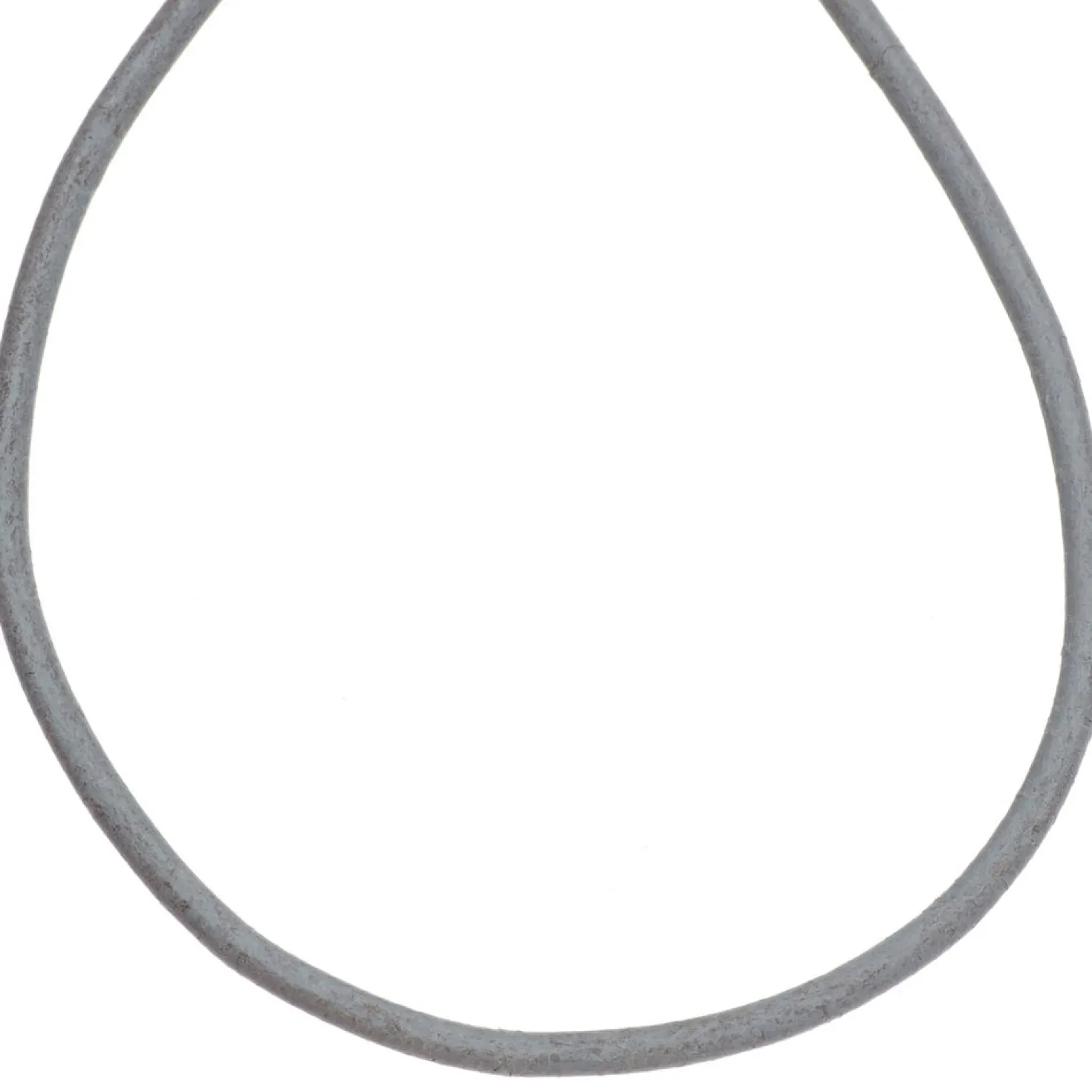 2mm LederketteHalskette Collier Kette Schnur aus Leder grau Unisex 100cm