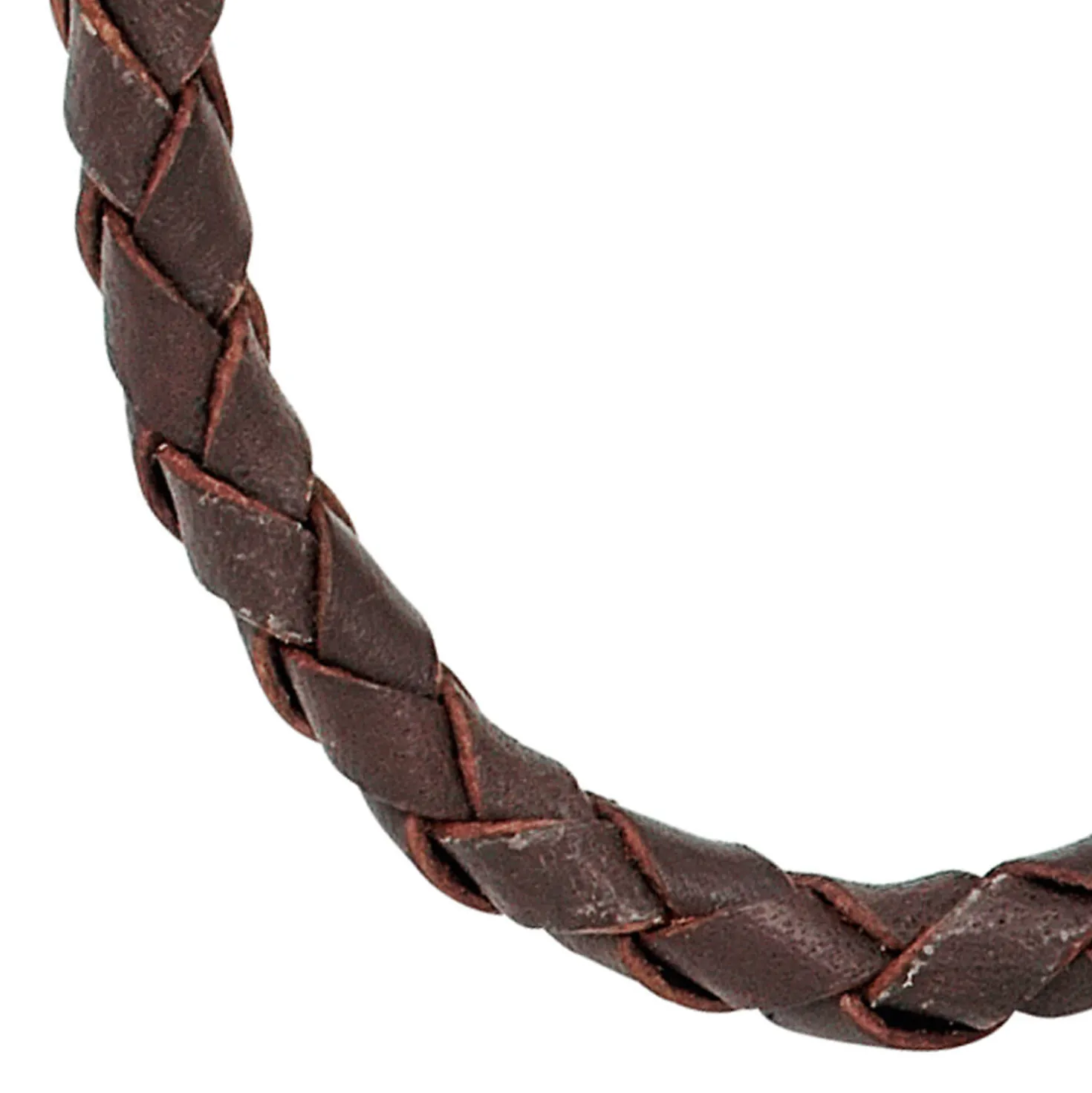 4,1mm Lederkette Kette Halskette Halsschmuck braun 925 Silber 60cm