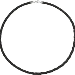 4,1mm Lederkette Kette Halskette Halsschmuck braun 925 Silber 60cm
