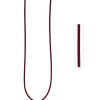 2mm Lederschnur Lederkette aus dunkelrotem Leder Lederschmuck, 100cm