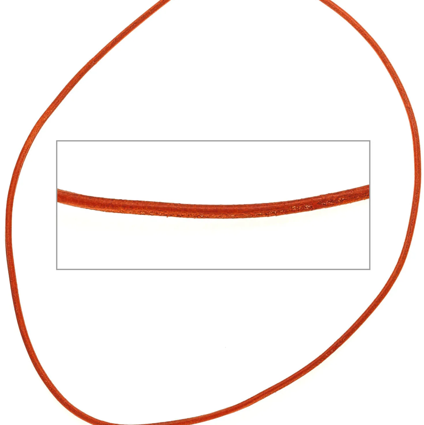 2mm Lederschnur Lederkette aus hellbraunem Leder Lederschmuck, 100cm