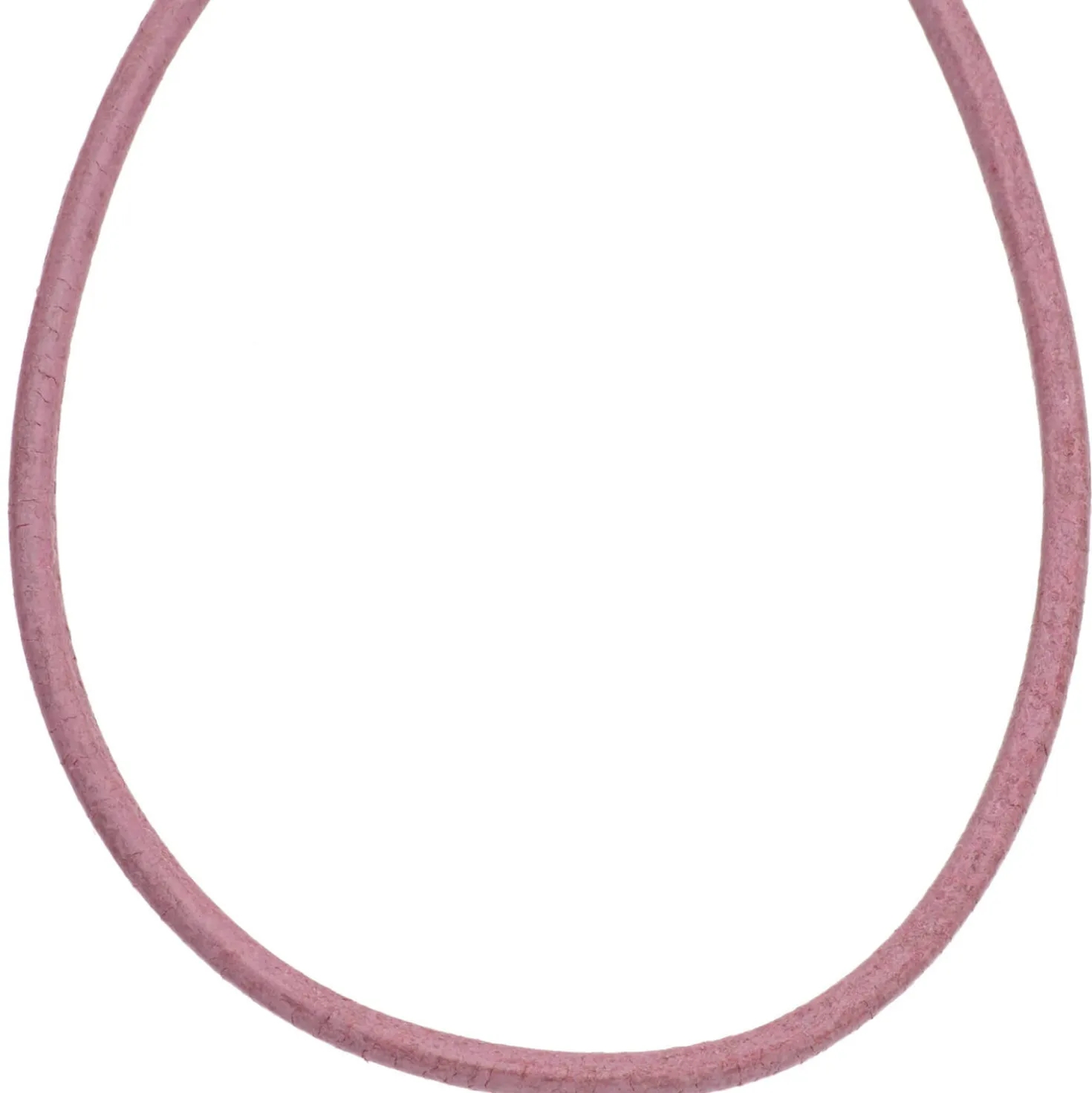 2mm Lederschnur Lederkette aus rosanem Leder Lederschmuck, 100cm