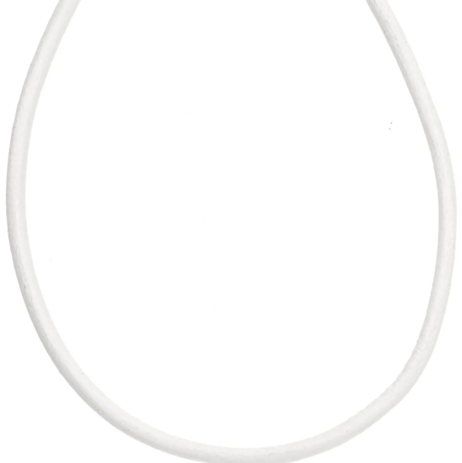 2mm Lederschnur Lederkette aus weißem Leder Lederschmuck, 100cm
