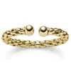 8,5mm Lotus-Armspange offener Armreif aus 585 Gold Gelbgold 58,5x45mm