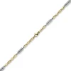 5,5mm Monte Carlo Armband 585 Gold Gelbgold Weißgold massiv bicolor 21cm Herren