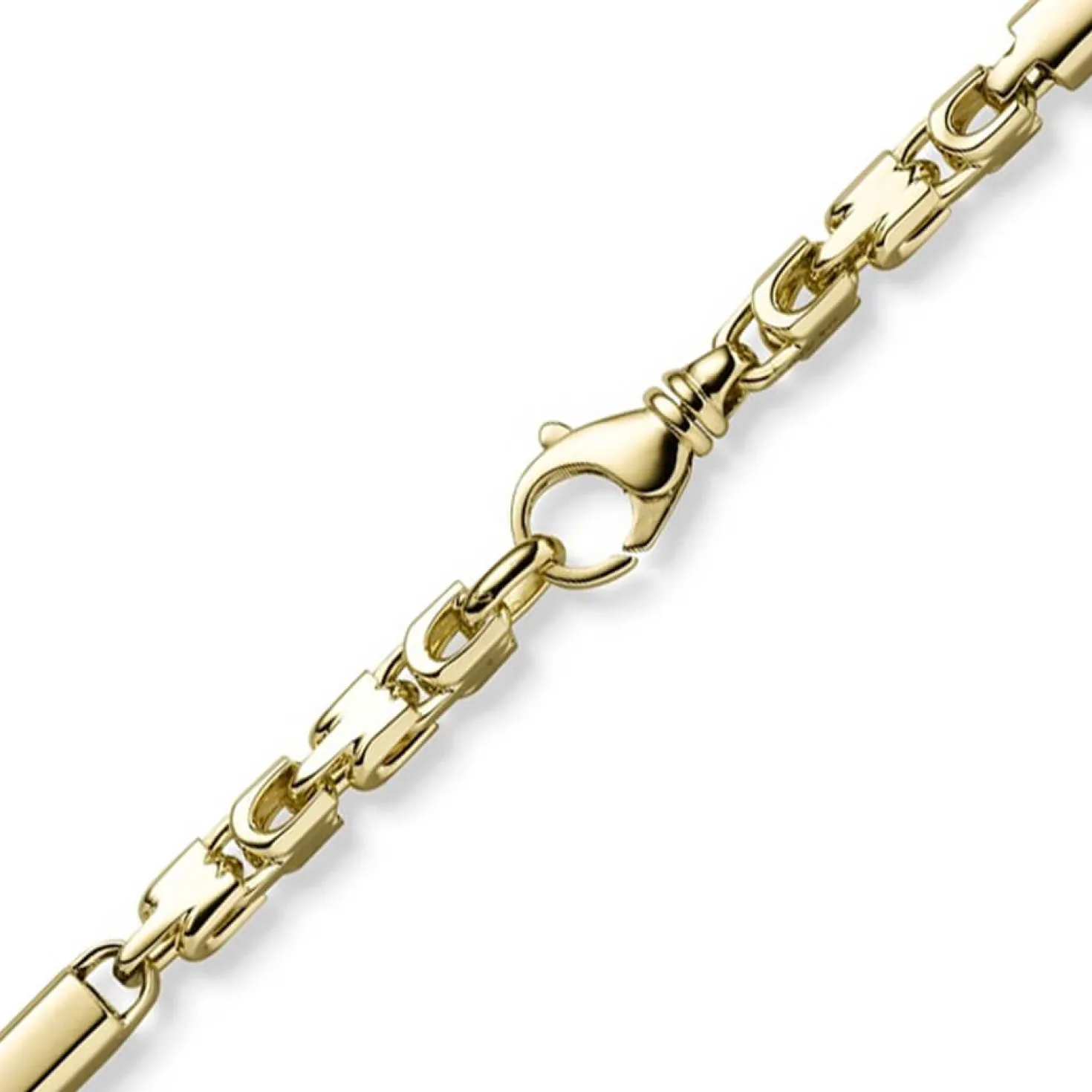 5,5mm Monte Carlo Herren Armband aus 585 Gold Gelbgold massiv 22cm