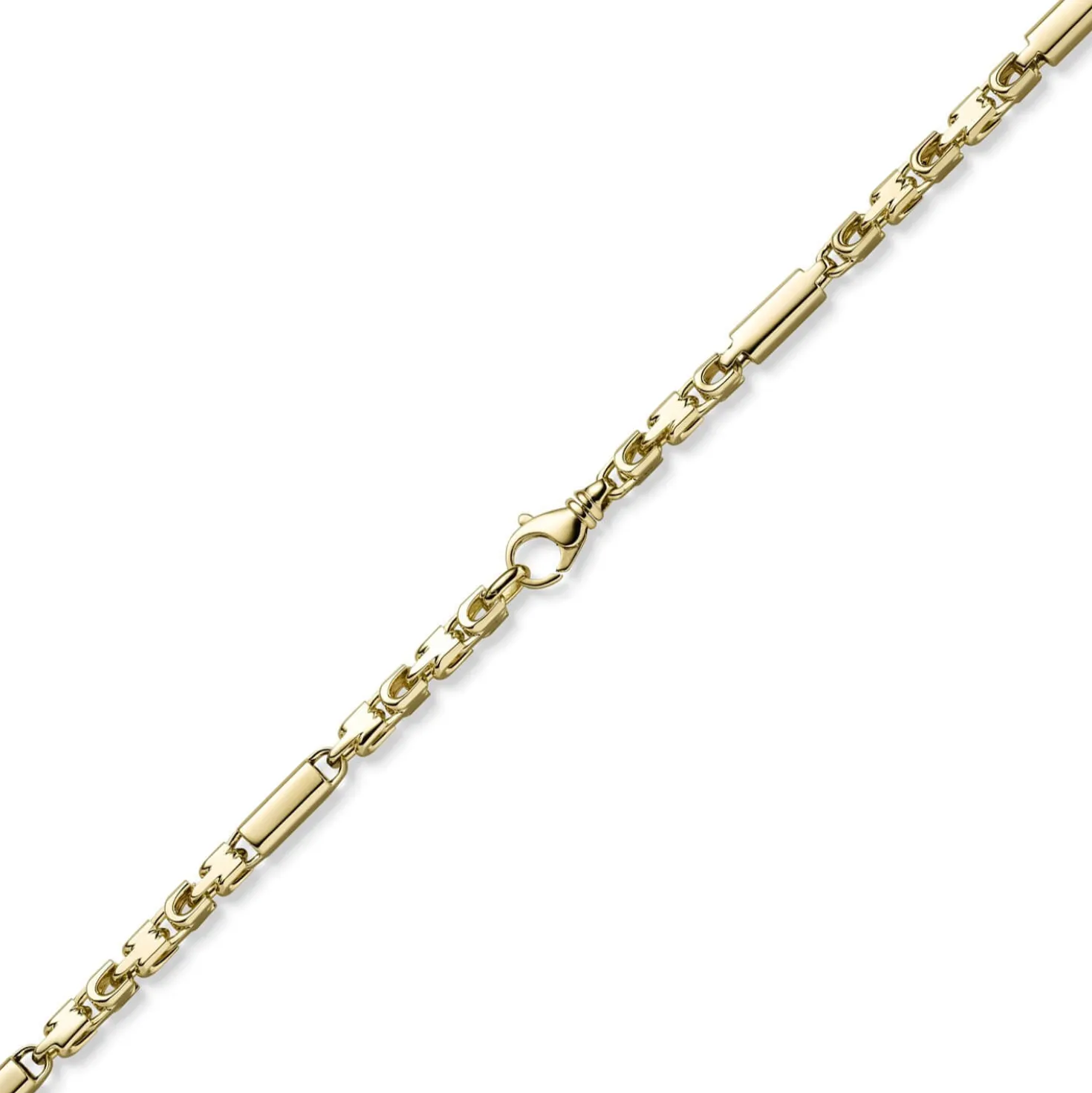 5,5mm Monte Carlo Herren Kette Halsschmuck Halskette aus 585 Gold Gelbgold 65cm
