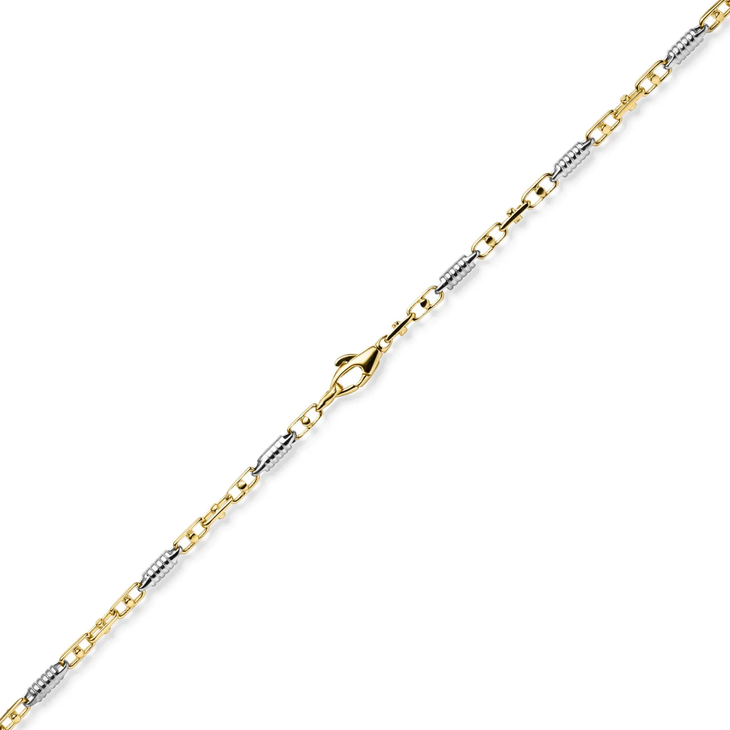 2,5mm Monte Carlo Kette Halskette aus 585 Gold Gelbgold Weißgold massiv 50cm