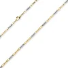 2,5mm Monte Carlo Kette Halskette aus 585 Gold Gelbgold Weißgold massiv 60cm