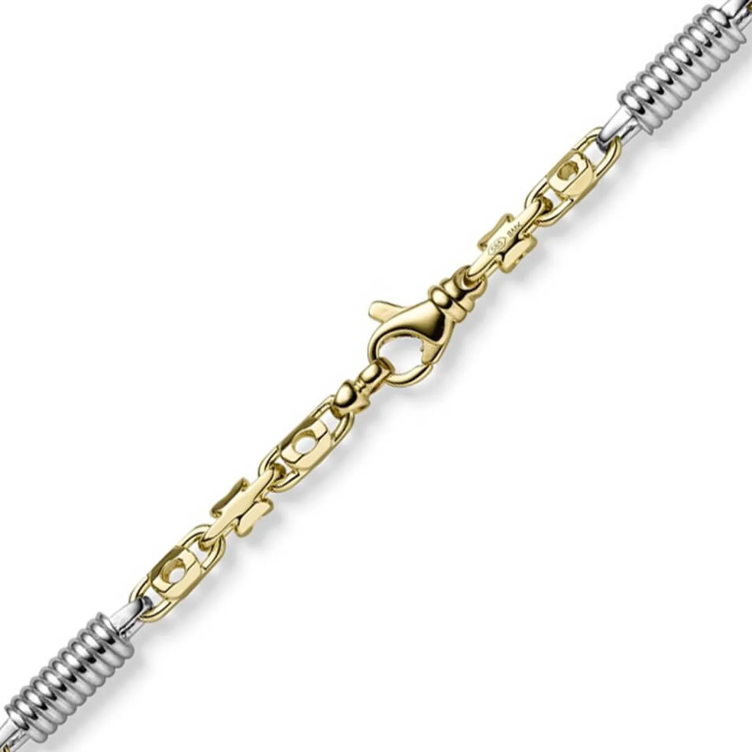 5,5mm Monte Carlo Kette Halskette 585 Gold Gelbgold Weißgold massiv 65cm Herren