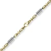 7mm Monte Carlo Kette Halskette 750 Gold Gelbgold Weißgold massiv bicolor 55cm