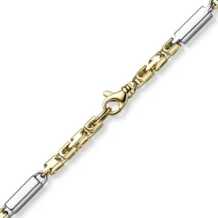4,5mm Monte Carlo Kette Halskette 585 Gold Gelbgold Weißgold massiv 65cm Herren