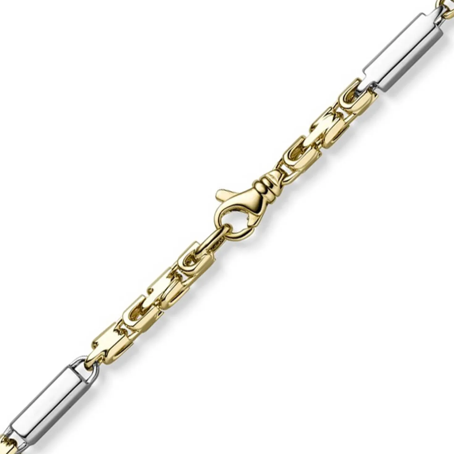 4,5mm Monte Carlo Kette Halskette 585 Gold Gelbgold Weißgold massiv 65cm Herren