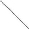 2,9mm Nylonkordel graue Kette aus Edelstahl Halsschmuck, 80cm