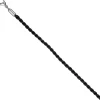 2,9mm Nylonkordel schwarze Kette aus Edelstahl Halsschmuck, 45cm