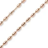 6,5mm Oliven-Kette Halskette Collier aus 585 Gold Rotgold glänzend 45cm