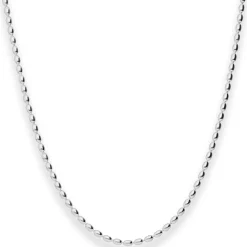 2,3mm Oliven-Kette Silberkette Collier Halskette aus 925 Silber 45cm