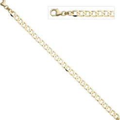 6,6mm Panzerarmband Armband Armkette Armschmuck aus 333 Gold Gelbgold 21cm