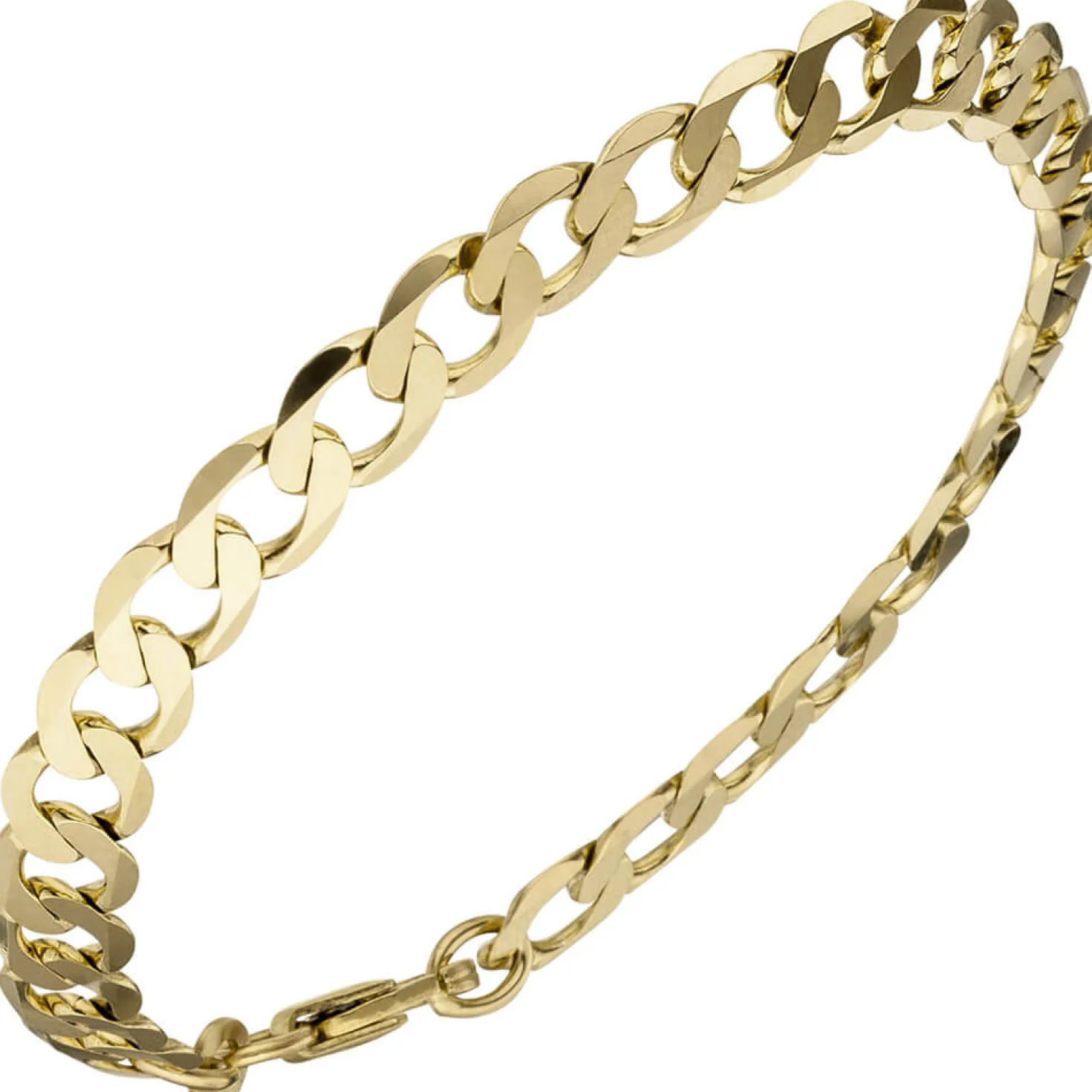 6,6mm Panzerarmband Armband Armkette Armschmuck aus 333 Gold Gelbgold 21cm