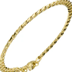 4,6mm Panzerarmband Armband Armschmuck aus 333 Gold Gelbgold 21cm