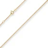 1,7mm Panzerkette Collier Halskette aus 585 Gold Gelbgold 38cm mit Zwischenöse