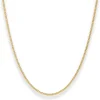 1,7mm Panzerkette Collier Halskette aus 585 Gold Gelbgold 40cm mit Zwischenöse