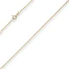 1,1mm Panzerkette Collier Halskette aus 333 Gold Gelbgold 38cm mit Zwischenöse