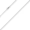 1,2mm Panzerkette Collier Halskette aus 750 Gold Weißgold 45cm mit Zwischenöse