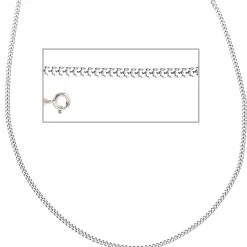 2mm Panzerkette Collier Halskette 925 Silber glänzend Damen, 42cm