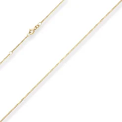 1,2mm Panzerkette Collier mit Zwischenöse Halskette aus 333 Gold Gelbgold 42cm