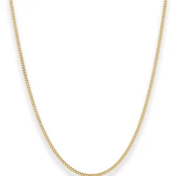 1,2mm Panzerkette Collier mit Zwischenöse Halskette aus 333 Gold Gelbgold 42cm