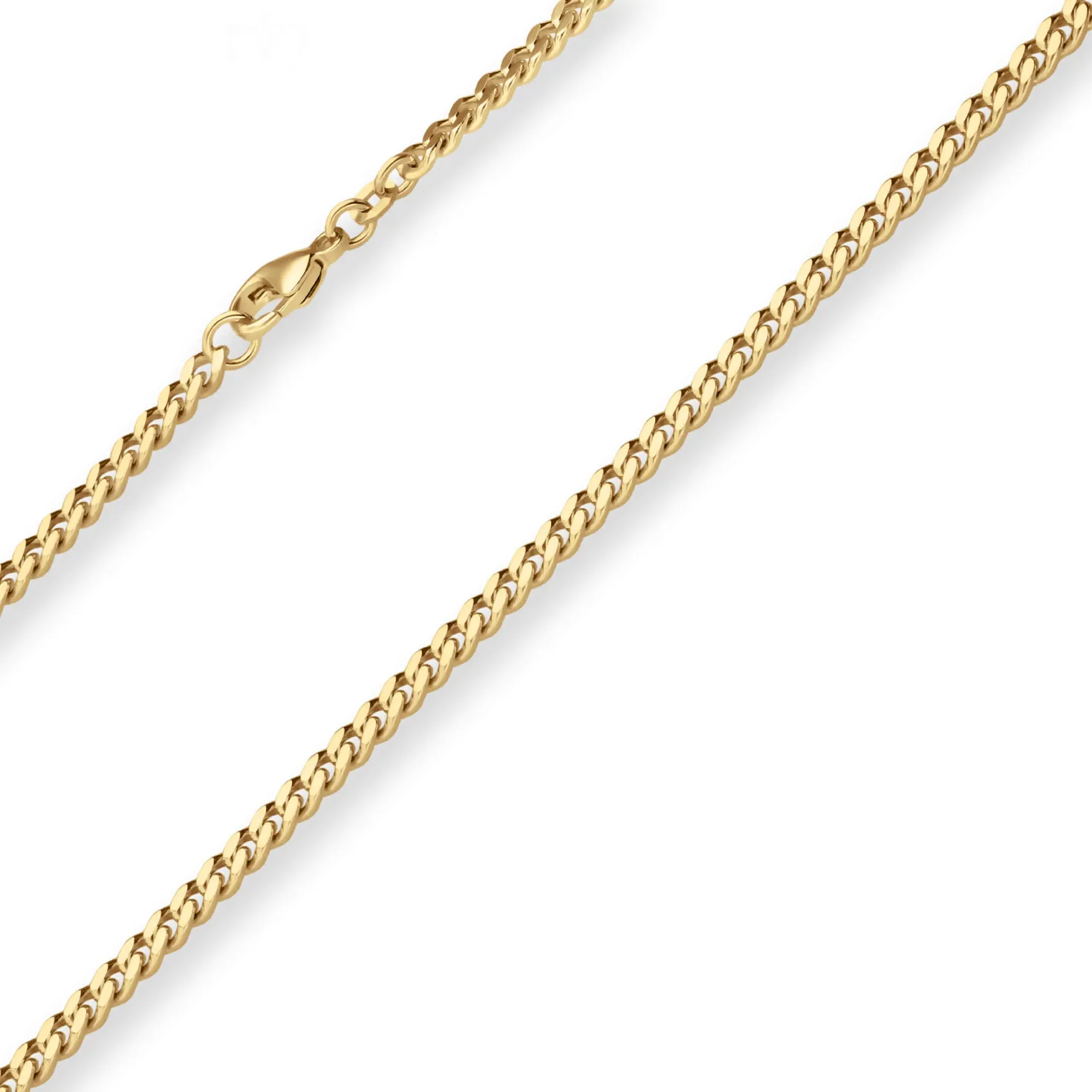 4,1mm Panzerkette Goldkette Collier Halskette aus 750 Gold Gelbgold 55cm