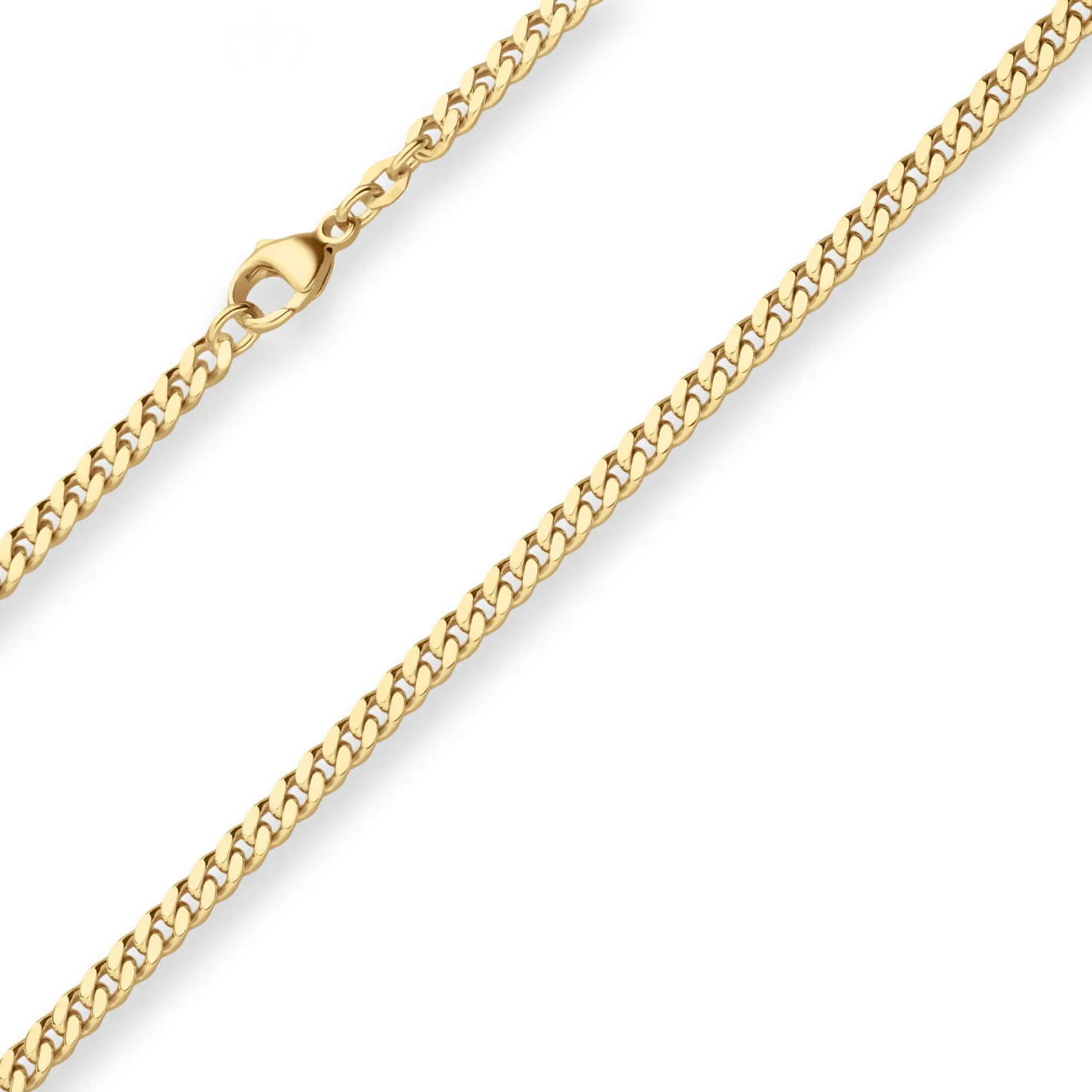 4,1mm Panzerkette Goldkette Collier Halskette aus 750 Gold Gelbgold 55cm
