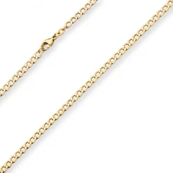 4,4mm Panzerkette Goldkette Collier Halskette aus 750 Gold Gelbgold 60cm