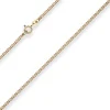 2,1mm Panzerkette Goldkette Collier Halskette aus 375 Gold Gelbgold 45cm
